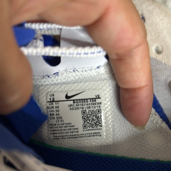 Nike Zoom Gravity Racer Blue Running Shoes, BQ3202-100, Size 12 - Picture 4 of 6